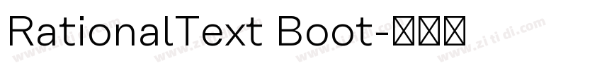RationalText Boot字体转换 RationalText Boot字体转换